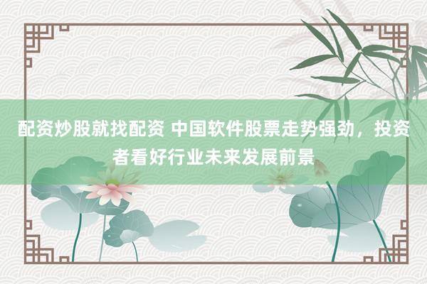 配资炒股就找配资 中国软件股票走势强劲，投资者看好行业未来发展前景