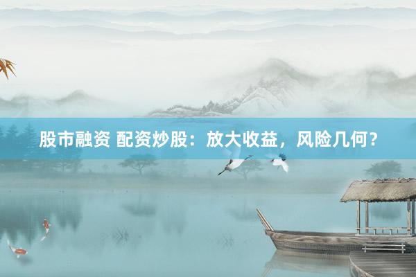股市融资 配资炒股：放大收益，风险几何？