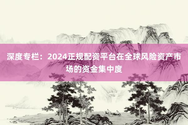 深度专栏：2024正规配资平台在全球风险资产市场的资金集中度