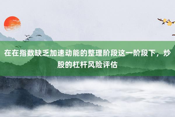 在在指数缺乏加速动能的整理阶段这一阶段下，炒股的杠杆风险评估