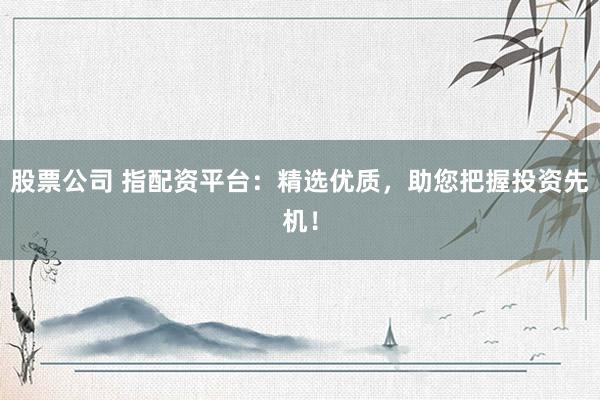 股票公司 指配资平台:精选优质,助您把握投资先机!